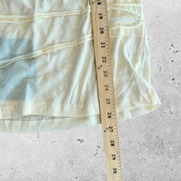 Soft Surroundings Blouse V-Neckline Long Sleeves Diagonal Pleat Details Cream S - Picture 5 of 7